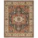 "Irie Bohemian & Eclectic Medallion, Red/Black/Ivory, 3'-6"" x 5'-6"" Area Rug - Feizy 982R6803RSTCHLC50"