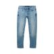 TOM TAILOR Herren Regular Tapered Jeans mit recycelter Baumwolle, blau, Uni, Gr. 30/32