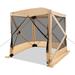 Costway 6.7 x 6.7 Feet Pop Up Gazebo with Netting and Carry Bag-Coffee