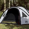 vidaXL Campingzelt 4 Personen Weiß 300x250x132 cm 185T Taft