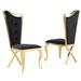 Best Master Furniture Capucine Velvet Metal Upholstered Side Chair - N/A