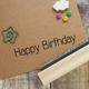 Happy Birthday Simple Font Large Rubber Stamp - Large Sentiment Text Rubber Stamp - Birthday Card Stamper - Scrapbooking - Message Stamp