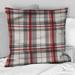 Designart "Rustic Farmhouse Plaid" Plaid Printed Throw Pillow