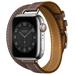 ALMNVO Double Tour Leather Band Compatible with Apple Watch Bands 41mm 40mm 38mm Ultra 49mm 45mm 44mm 42mm for Women Men Genuine Leather Strap Replacement iWatch Bands Series 9 8 7 SE 6 5 4 3 Strap