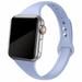 LEIXIUER Slim strap Compatible with Apple watch band 40mm 44mm 45mm 41mm 38mm 42mm 45 mm Silicone bracelet watchband iWatch serie 6 5 4 3 se 7 8 2 1 Ultra band -lilac