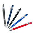 Pack of 5 Rubberized Comfort Soft Touch 2 in 1 Ballpoint Pen Capacitive Stylus Tip Premium Metal Medium Point Black Ink Compatible with Most Touch Screens (Assorted)