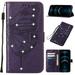 for Samsung Galaxy S24 Plus Case Glitter Bling Diamond Cover 3D Butterfly Pattern Design PU Leather Flip Wallet Case Magnetic Stand Holder Slot Case for Samsung Galaxy S24 Plus Purple