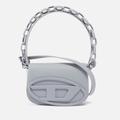 1dr - Iconic Shoulder Bag In Matte Leather - Shoulder Bags - Woman - Grey - Gray - DIESEL Shoulder Bags