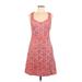 Maeve Casual Dress - A-Line Scoop Neck Sleeveless: Pink Print Dresses - Women's Size 6