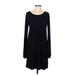 Express Casual Dress - A-Line: Black Solid Dresses - Women's Size Medium