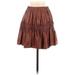 Shein Faux Leather Skirt: Brown Bottoms - Women's Size Small