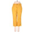 Gap Jeans - Mid/Reg Rise Straight Leg Cropped: Yellow Bottoms - Women's Size 4 - Dark Wash