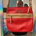 Nine West Bags | Cute Nine West Crimson And Tan Handbag | Color: Red | Size: Os