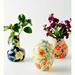 Anthropologie Accents | Anthropologie X Leah Goren Vase Hand Painted | Color: White/Yellow | Size: Os