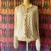 Free People Tops | Free People Body/Blouse New Size L | Color: White/Yellow | Size: L