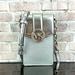 Michael Kors Bags | Michael Kors Carmen Small Smartphone Crossbody Shoulder Bag Purse $348 Silver | Color: Silver | Size: Os
