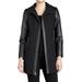 Michael Kors Jackets & Coats | Mk Black Faux-Leather-Trim Wool Coat Sz 10 | Color: Black | Size: 10