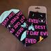 Disney Accessories | Disney Parks “Best Day Ever” Socks! | Color: Black/Pink | Size: Os