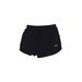 New Balance Athletic Shorts: Black Color Block Activewear - Women's Size Medium