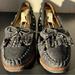 Coach Shoes | Coach Roccasin Women's Size 7b Slip On Moccasin Shoes Black Suede With Charms | Color: Black | Size: 7