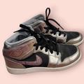 Nike Shoes | Nike Air Jordan 1 Phat Silver Berry Black Glitter Sneakers Shoes | Color: Black/Pink | Size: 6.5g