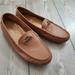 Coach Shoes | Coach Women's Mary Lock Up Driver Leather Loafer Shoes Size 6.5 Tan Slip On | Color: Tan | Size: 6.5