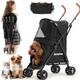 Kenyone Dog Stroller for Small Dogs, Lightweight Pet Stroller for Small Dogs, Premium Portable Compact Travel Dog Stroller for Small and Medium Cats, Dogs, Puppy