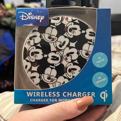 Disney Cell Phones & Accessories | Nib Wireless Disney Charger | Color: Black/White | Size: Os