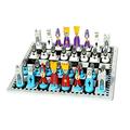 Chess Board Set Chess Set Chess Game Set Collector's Edition Chess Cartoon Solid Wood Doll Puzzle Chess Toy Parent-child Interactive Birthday for Chess Board Game Chess Game (Color : A)