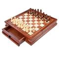 Chess Board Set Chess Set Chess Game Set Magnetic Chess Portable Travel Chess Game Board Set Wood Board And Storage Set 2 Extra Queens Chess Board Game Chess Game (Size : 31x31x6cm)