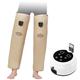 PIMEX Legs Vibrating Massage Belt with Dual Air Pumps, Electric Air Pressure Hot Compress Massager for Thighs Calves Arms