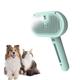 SmartTail Cat Brush with Release Button, Cat Brushes for Indoor Cats Shedding, Cat Brush for Long or Short Haired Cats, Cat Grooming Brush Cat Comb (Spray Style-Green)