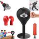 Fun Punch Rage Bag Desktop Punching Bag with Boxing Gloves, Office Punching Ball Desktop Punching Bag with Strong Suction Cups,Stress Relieving Table Sandbag Freestanding Punching Bag Stress Relief L