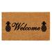 Bay Isle Home™ Lammers Welcome Pineapples Non-Slip Outdoor Door Mat Coir | 24" W x 48" L | Wayfair DD65BDAA1B7F45AC96C19DE442FEF35A