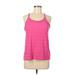 Nike Active Tank Top: Pink Print Activewear - Women's Size Medium