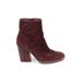 Kork-Ease Ankle Boots: Burgundy Shoes - Women's Size 7