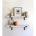 Rayne Mirrors Rayne Floating Shelves Set of 2 Wood in Brown/White | 1 H x 24 W x 8 D in | Wayfair FS-24/8/1-White.RdOk.2