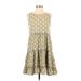 Blu Pepper Casual Dress - Mini Strapless Sleeveless: Green Print Dresses - Women's Size Small