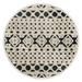 Blue Round 6' Area Rug - Dakota Fields Round Grabowicz Moroccan Handmade Tufted Wool/Cream/Tan Area Rug Wool | Wayfair