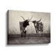 Union Rustic Texas Longhorns Crop by Debra VanSwearingen - Print on Canvas Canvas, Faux Fur in Black | 16 H x 24 W x 2 D in | Wayfair
