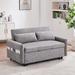 Latitude Run® 55.1" Pull Out Sleep Sofa Bed Microfiber/Microsuede in Gray | 31.5 H x 55.1 W x 31.5 D in | Wayfair A57283FC6D644858A2B9903E5C57C114