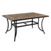 Red Barrel Studio® Mihailo Cast Aluminum Dining Table Stone/Concrete/Metal/Mosaic in Brown/Gray | 29.13 H x 59.06 W x 39.37 D in | Outdoor Dining | Wayfair