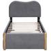 Brayden Studio® Daishiro Upholstered Platform Bed Upholstered, Wood in Gray | 44.1 H x 40.9 W x 79.9 D in | Wayfair