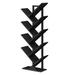 Latitude Run® 9-Tier Tree Bookshelf Metal in Black | 45.6 H x 13.4 W x 7.9 D in | Wayfair C5E782787A0F4032BD20524B8A25EF3E