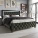 House of Hampton® Jhosua Standard Bed Upholstered/Polyester in Gray | 47.2 H x 41.1 W x 80.7 D in | Wayfair 200C8960C5E04C1794DFE05E11417352