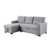 Gray Sectional - Latitude Run® Sectional Sofa w/ Chaise, Suitable for Placement in the Living Room Linen | 34.66 H x 82.16 W x 52.8 D in | Wayfair