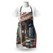 Arlmont & Co. City Apron Unisex, Street Paris Cafe Eating, Adult Size, Multicolor, Polyester | Wayfair 2114E98E3BCD45BC9985D01D83D18A52