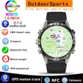 Montre intelligente boussole pour homme traqueur GPS 5 touches 1.6 "AMOLED écran HD 360x360