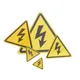 Autocollant d'étiquette de sécurité Danger Voltage autocollant électrique iode haute qualité 2
