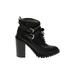 Zara Ankle Boots: Black Solid Shoes - Women's Size 40 - Round Toe